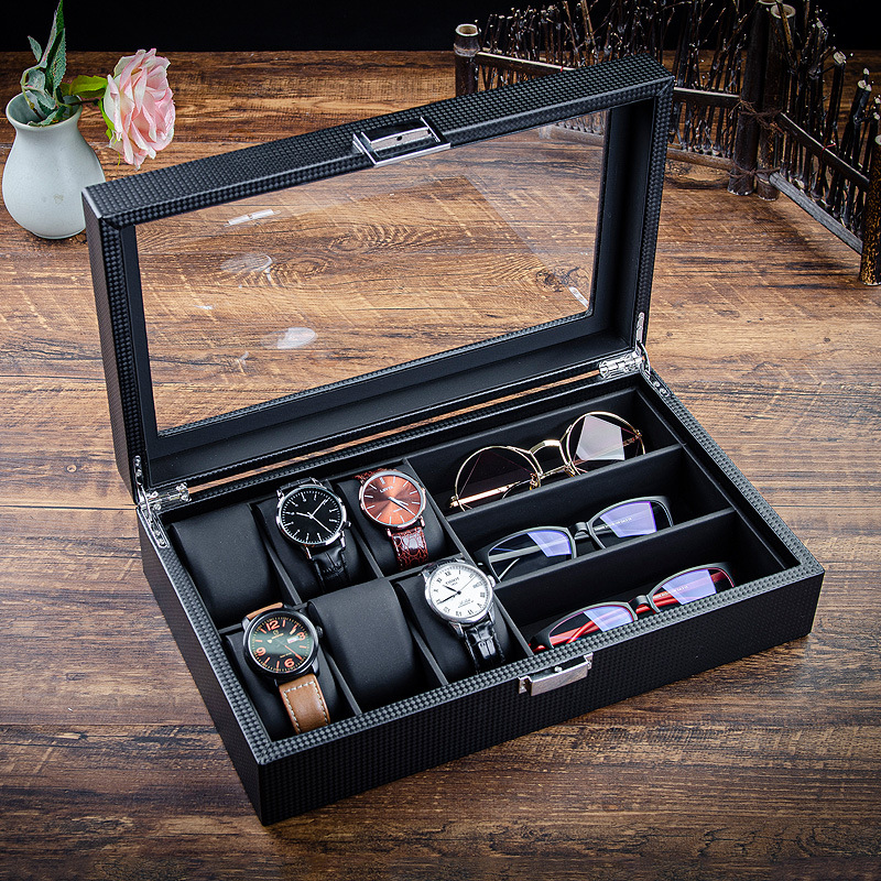 Best Jewelry Watches - Uhrenbox, Vitrine, Brillen-Aufbewahrungstasche, Sonnenbrillen-Aufbewahrungsbox, Glasplatte, die