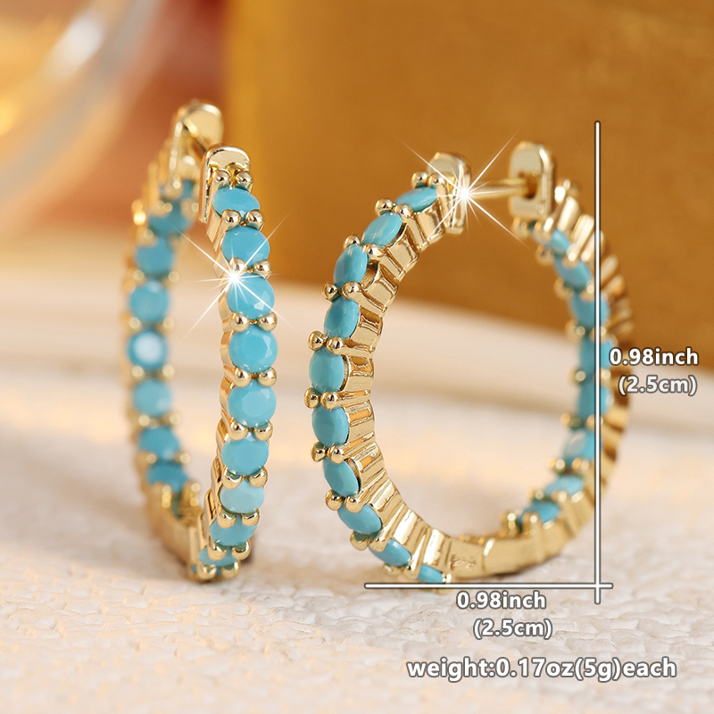 Ethnische Ohrringe mit imitier – Turquoise Stone Ring Bewertung und Preis
