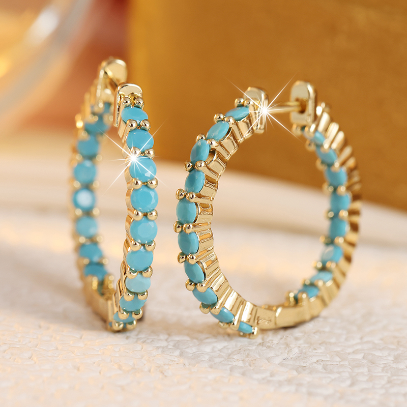 Ethnische Ohrringe mit imitier – Turquoise Stone Ring Bewertung und Preis