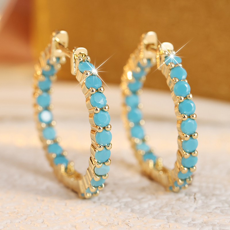 Ethnische Ohrringe mit imitier – Turquoise Stone Ring Bewertung und Preis