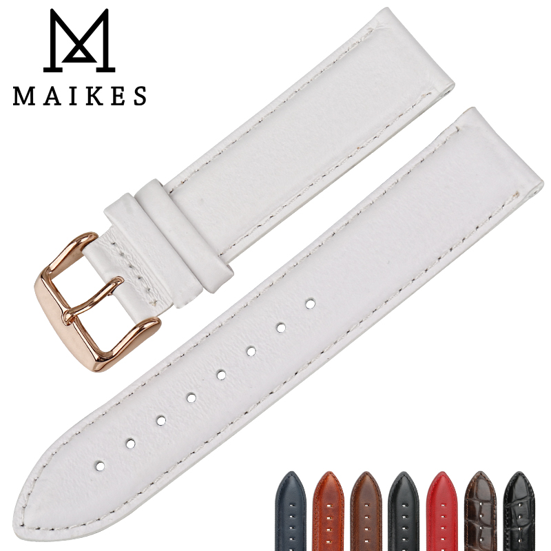 MAIKES Mode Leder Uhr Band Wei – Daniel Wellington Watches & Jewelry Online Store Bewertung und Preis