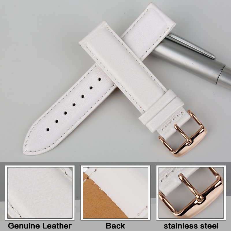 MAIKES Mode Leder Uhr Band Wei – Daniel Wellington Watches & Jewelry Online Store Bewertung und Preis
